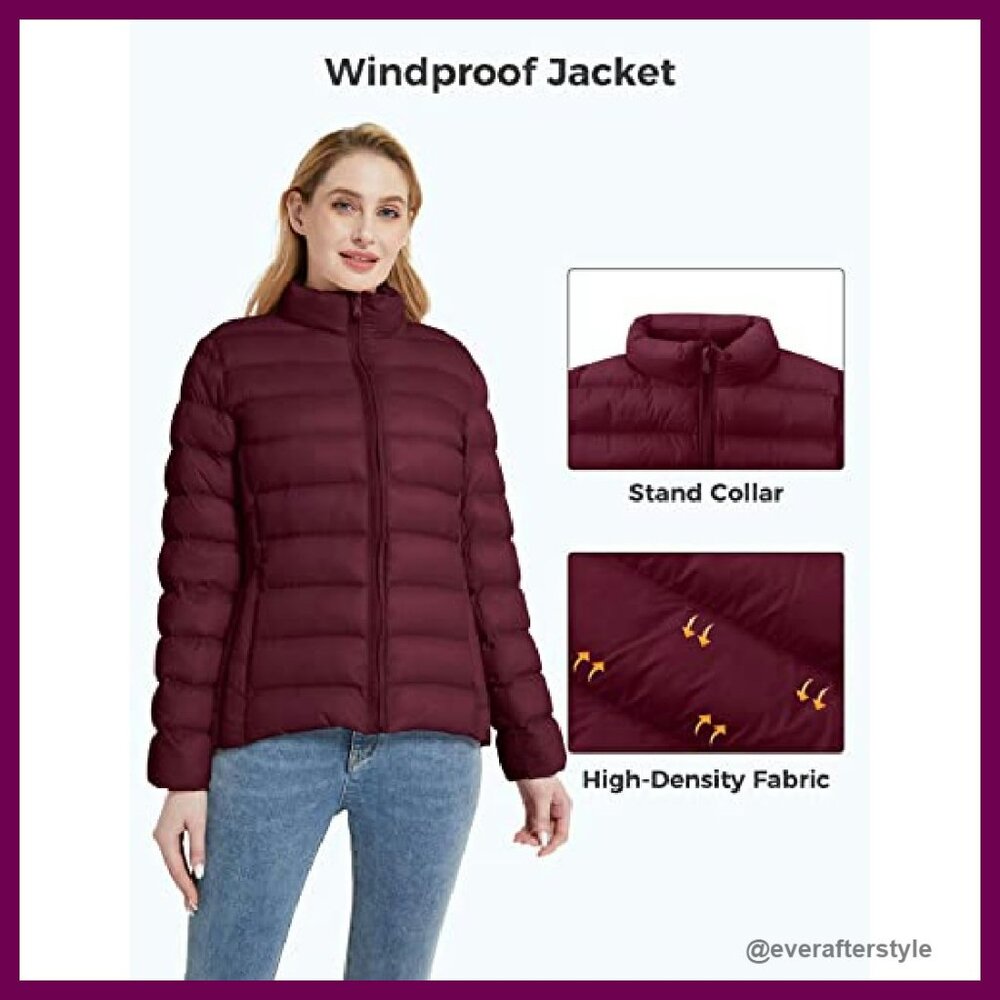 Packable Puffer Jacket Windproof Lightweight Wint… - image 6